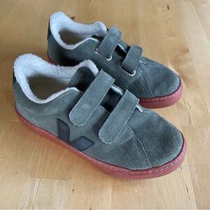 Veja Kids Esplar Fured Suede - Mud Black - Size 2
